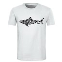 Herre haj t-shirt T2377 2