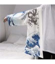 Herre kimono cardigan med print 11