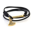 Herre læderarmbånd med økse 15