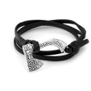 Herre læderarmbånd med økse 21
