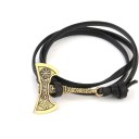 Herre læderarmbånd med økse 25