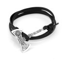 Herre læderarmbånd med økse 27