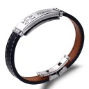 Herre læderarmbånd med stjernetegn 5