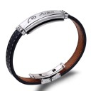 Herre læderarmbånd med stjernetegn 8