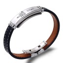 Herre læderarmbånd med stjernetegn 9