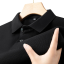 Herre polo med korte ærmer Ensfarvet design Knaplukning Krave Bomuldsstof Stilfuld basisgarderobe 6