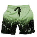 Herre shorts badebukser Med snøre Regnbue ben Polyester Hurtigtørrende Sommer badebukser til strand og pool 3