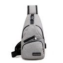Herre skuldertaske med USB-port J2091 7