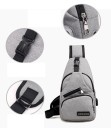 Herre skuldertaske med USB-port J2091 13