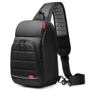 Herre skuldertaske med USB-port T334 1