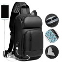 Herre skuldertaske med USB-port T374 2