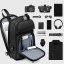 Herre skuldertaske med USB-port T374 4