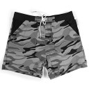 Herre strandshorts med militærmønster 3