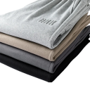 Herre sweatpants ensfarvede med lommer og snøre, polyester, bomuld, komfortabel pasform, ideel til fritid og sport 4