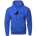 Herre sweatshirt med hjerteslag F51 2