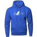 Herre sweatshirt med hjerteslag F51 1