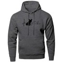 Herre sweatshirt med hjerteslag F51 2