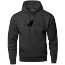 Herre sweatshirt med hjerteslag F51 2