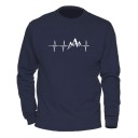 Herre sweatshirt med hjerteslag 9