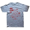 Herre-T-shirt med flyprint T2203 8