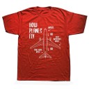 Herre-T-shirt med flyprint T2203 18