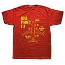 Herre-T-shirt med flyprint T2203 19