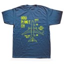 Herre-T-shirt med flyprint T2203 14