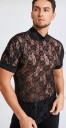 Herre T-shirt med gennemsigtighed T2290 1