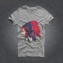 Herre T-shirt med indfødte amerikanske motiver J2118 6