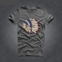 Herre-T-shirt med indisk print J2681 7