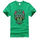Herre t-shirt med kranium T2056 7