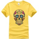 Herre t-shirt med kranium T2056 8