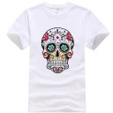 Herre t-shirt med kranium T2056 1