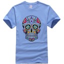 Herre t-shirt med kranium T2056 11