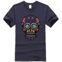 Herre t-shirt med kranium T2056 6