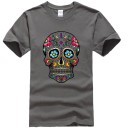 Herre t-shirt med kranium T2056 9