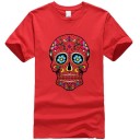 Herre t-shirt med kranium T2056 2