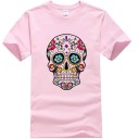 Herre t-shirt med kranium T2056 4