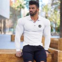 Herre T-shirt med lange ærmer F1791 4