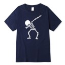 Herre-T-shirt med skelet T2063 10