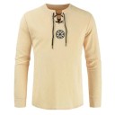 Herre-T-shirt med snørebånd 7