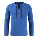 Herre T-shirt med snørebånd F799 4