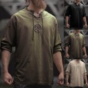Herre-T-shirt med snørebånd 1