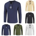 Herre-T-shirt med snørebånd 3