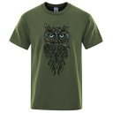 Herre-T-shirt med ugle T2164 9