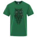 Herre-T-shirt med ugle T2164 7