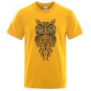 Herre-T-shirt med ugle T2164 8