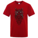 Herre-T-shirt med ugle T2164 3