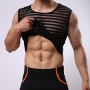 Herre tanktop med gennemsigtighed T1974 3