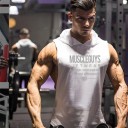 Herre tanktop med hætte T1954 4